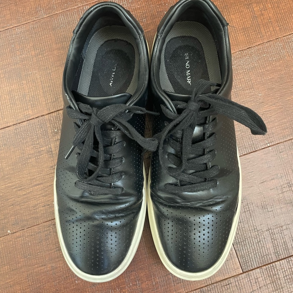 Armani Black Leather Sneakers